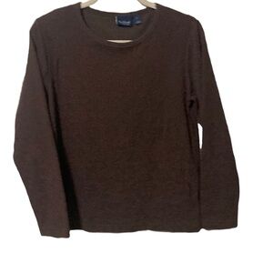 Long sleeve chocolate tee